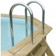 Zwembad Hout Ubbink Azura 490x355 H130cm Blauwe Liner