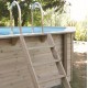 Piscina Madeira Ubbink Azura 490x355 H130cm Forro Azul
