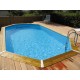 Piscine Bois Ubbink Azura 610x400 H120cm Liner bleu