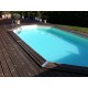 Piscine Bois Ubbink Azura 610x400 H120cm Liner bleu