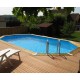 Piscine Bois Ubbink Azura 610x400 H120cm Liner bleu