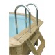 Piscine Bois Ubbink Azura 610x400 H120cm Liner bleu