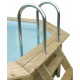 Piscine Bois Ubbink Azura 610x400 H120cm Liner beige