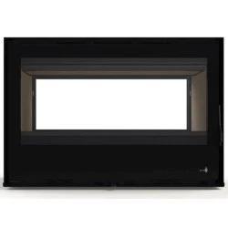 Double-sided Wood Insert Lagos C-795 Termofoc Pack of 7kW with 4-sided Steel Frame
