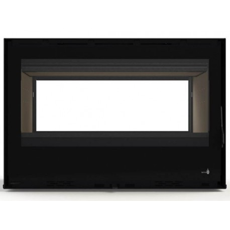 Double-sided Wood Insert Lagos C-795 Termofoc Pack of 7kW with 4-sided Steel Frame