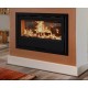 Inserto in legno bifacciale Lagos C-795 Termofoc Confezione da 7kW con telaio in acciaio a 4 lati