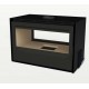 Inserto in legno bifacciale Lagos C-795 Termofoc Confezione da 7kW con telaio in acciaio a 4 lati
