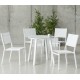 Muebles de jardín Angle Menfis-99 Aluminio Telas Antracita Alba Crudo 4 a 6 plazas Hevea