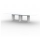 Eettafel Vela XL Vondom 300x120xH72 Wit