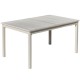 Extendable Dining Table Palma-170-220X100 Aluminum White Hevea