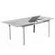Table à Manger Extensible Palma 170-220X100 Aluminium Anthracite Hevea