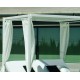 Muebles de jardín Avalon-7 HPL Aluminio Blanco y textileno 4 plazas Hevea