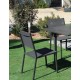 Garden furniture Parasol with Extendable Table HPL130-180 Palma Aluminium Anthracite and 6 Hevea Chairs