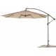 Tuinmeubelen Parasol met uitschuifbare tafel HPL130-180 Palma Aluminium Antraciet en 6 Hevea Stoelen