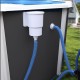 Piscina fuori terra TOI Magnum ovale 550x366xH132 Antracite con scaletta di sicurezza