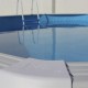Oberirdischer Pool TOI Magnum oval 550x366xH132 Anthrazit mit Sicherheitsleiter