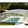 Pool Enclosure High Telescopic Shelter Capri 6.44x4m zonder rail