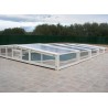 Zwembadoverdekking Lage Telescopische Shelter Capri 6.44x4m zonder rail