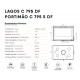 Inserto bifacciale in legno Lagos C-795 Termofoc 7kW