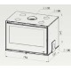 Inserto bifacciale in legno Lagos C-795 Termofoc 7kW