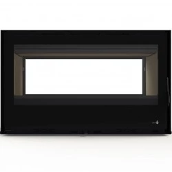 Insert à Bois Double Face Lagos C-895 Termofoc Pack de 8kW avec Cadre 4 côtés Acier