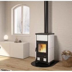 Poêle à bois récupérateur de chaleur Nordica Extraflame Concita 4.0 13kW Blanc