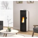 Estufa de pellets La Nordica Extraflame Luisella 5kW estrecha ventilada Burdeos