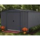 Abri de Jardin en Métal Habrita 313x297xh198 avec Double Porte Coulissante