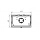 Round Wood Stove Heat Exchanger NovaStove Cube 8kW 3 Sides Glazed with support