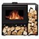 Wood Stove Heat Exchanger NovaStove Denso 10kW with Log Support