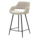 Set van 2 stoelen Werkblad Eme stof gesp lichtgrijs Base Metal VeryForma