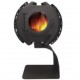 Houtkachel Warmtewisselaar Frankrijk Turbo Sofia 8kW Voluut Blad