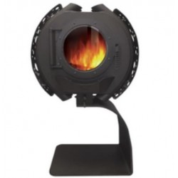 Estufa de leña Intercambiador de calor Francia Turbo Sofia 8kW Voluta Leaf