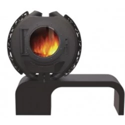 Poêle à Bois échangeur thermique France Turbo Sofia 13kW Arche Feuille