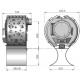 Estufa de leña intercambiador de calor NovaStove Cube 8kW 3 lados acristalado con soporte