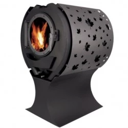 Wood Stove Heat Exchanger NovaStove Cube 8kW 3 Sides Glazed with Support