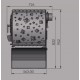 Estufa de leña Intercambiador de calor Francia Turbo Sofia 13kW Voluta Leaf