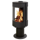 Serena 8kW Turbo Turbo FranceWarmtewisselaar Houtkachel met ondersteuning