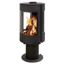 Poêle à Bois échangeur thermique France Turbo Serena 8kW tripples vitres