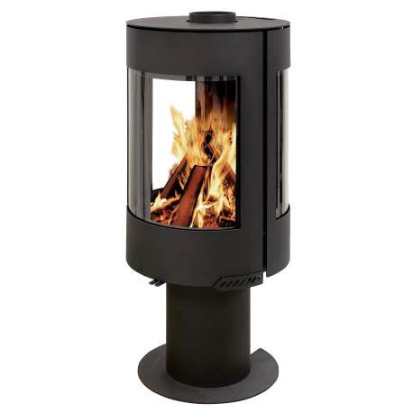 Serena 8kW Turbo Turbo FranceWarmtewisselaar Houtkachel met ondersteuning