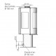 Serena 8kW Turbo Turbo FranceHeat Exchanger Stufa a legna con supporto