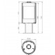 Serena 8kW Turbo Turbo FranceHeat Exchanger Stufa a legna con supporto