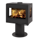 Houtkachel Warmtewisselaar Frankrijk Turbo Lorena 8kW driedubbele ruiten