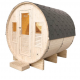 Sauna extérieur Omega Gaïa 6 places Holl’s en Epicea