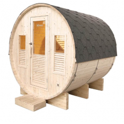 Sauna extérieur Omega Gaïa 6 places Holl’s en Epicea