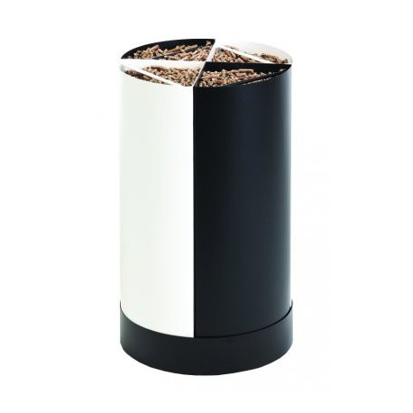 Lagerhalter Pellet Holz Fractio schwarz - weißen neunzehn design