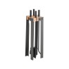 Servant Duplex Hout en Staal Zwart Nineteen Design