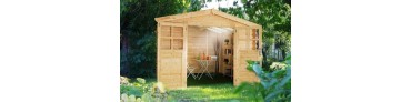 Schuilplaatsen en tuinchalets